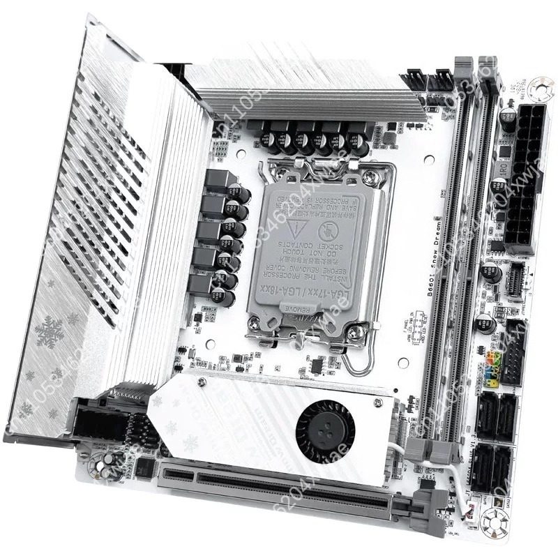 Lga1700 Itx Motherboard Ddr5 - Placa-Mãe ITX Branca B760 LGA1700 com