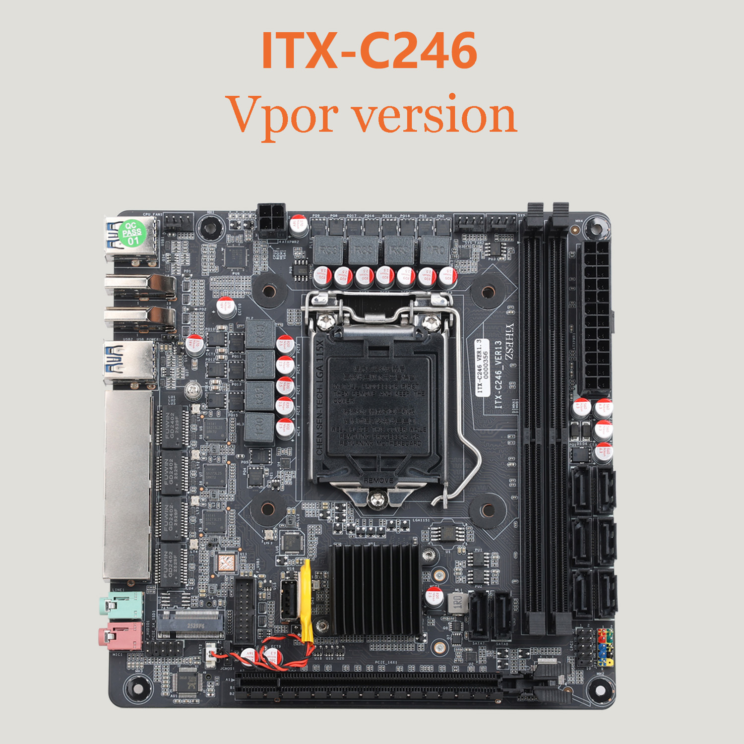 Placa-Mãe Mini-ITX C246 com 8  - Nas Motherboard 8 Sata Mini Itx avaliação e preço