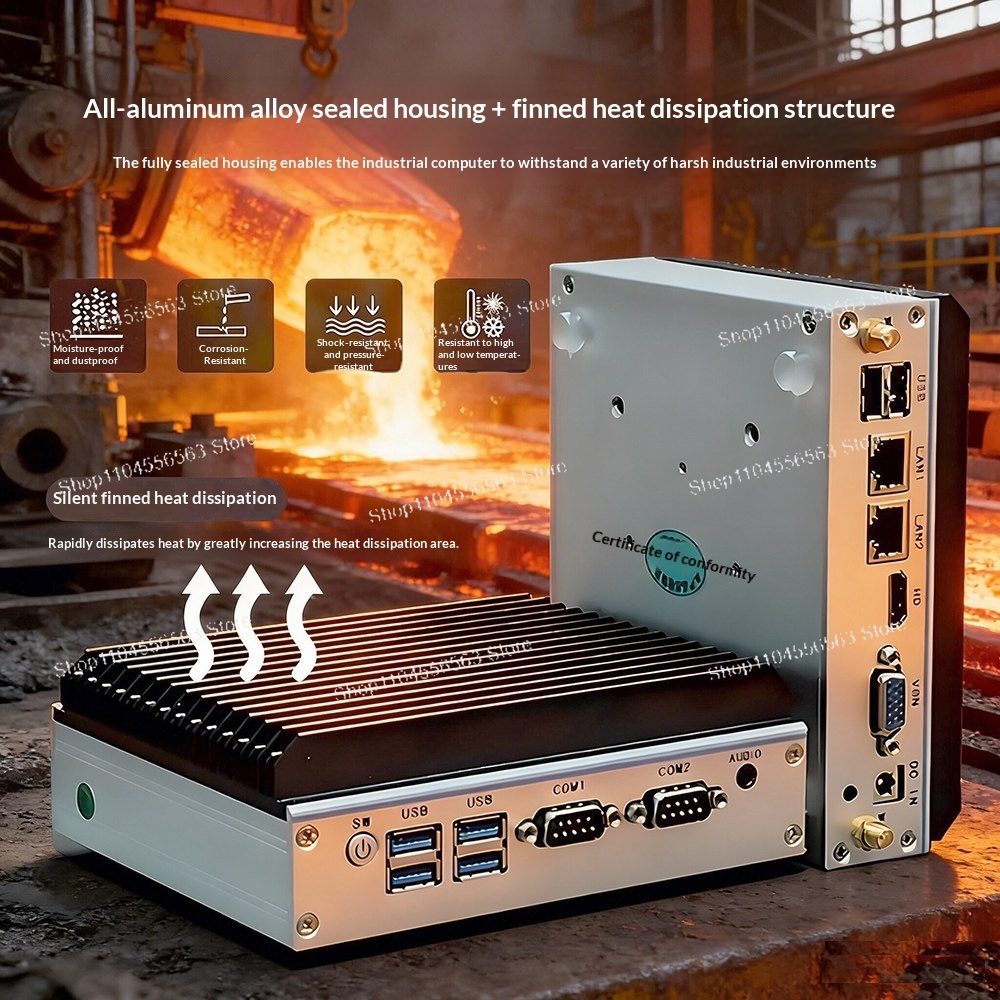 Mini PC Industrial N100 Quad C - Fanless Industrial Pc Rs485 Core I7 avaliação e preço